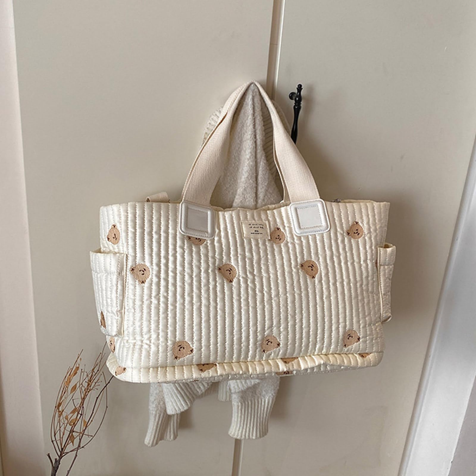 Wielofunkcyjna torba na pieluchy dla matki dobrze zorganizowane rozwiązanie do przechowywania modny koreański styl mama torebka organizer