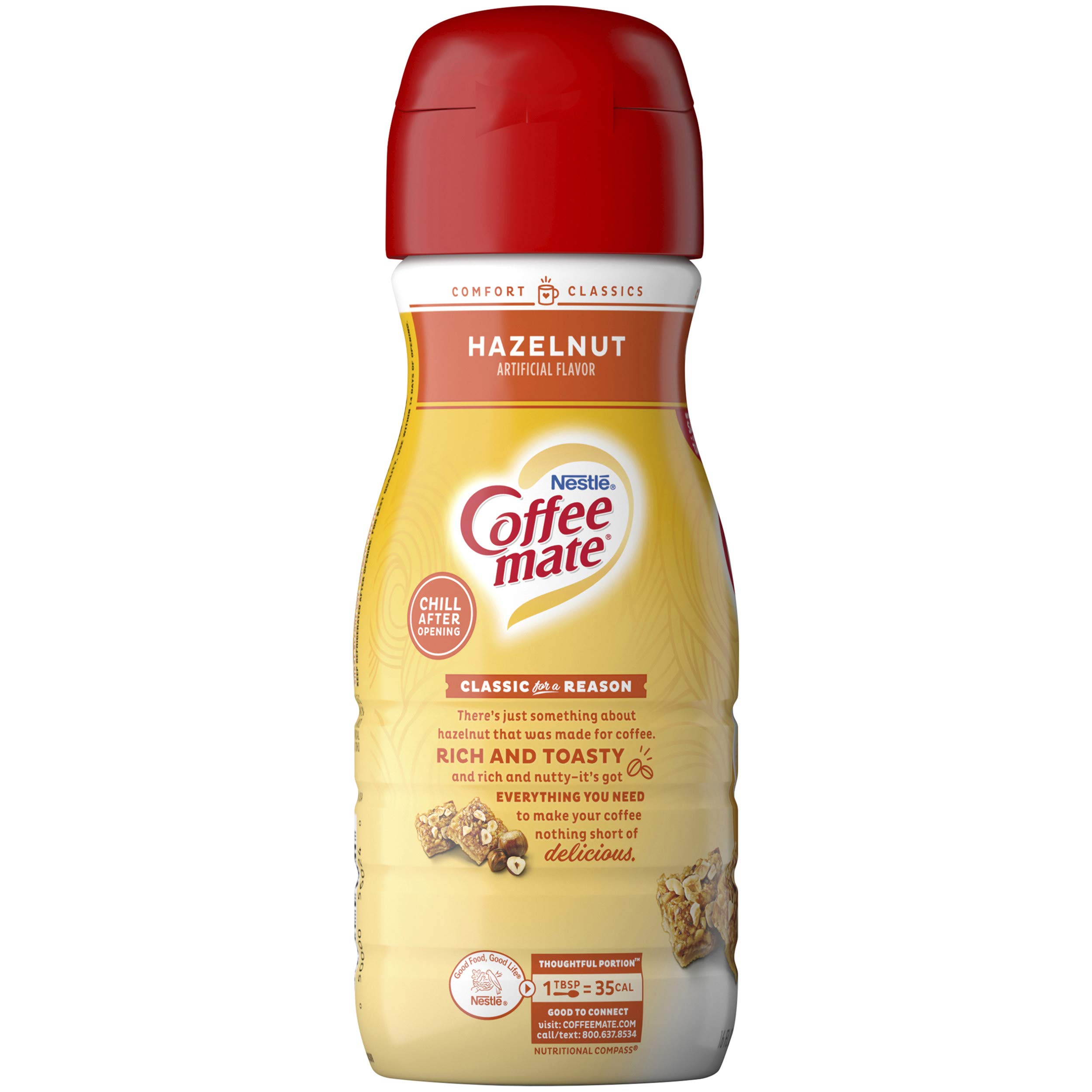 Coffee Mate Liquid Creamer, Hazelnut, 16 oz., 6 CountB00EDJ2020