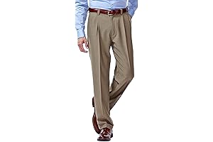 Mens E Clo Repreve Stria Classic Fit Pleated Front Dress Pant