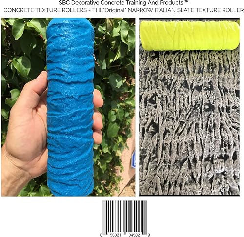 Miniatura 2 de CONCRETE TEXTURE ROLLER AND MASONRY FORMS TOOL - THE "Original" NARROW ITALIAN SLATE TEXTURE ROLLER