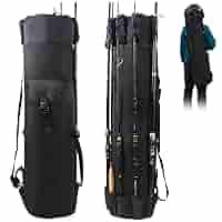 Fishing Rod Case Multi-Purpose Carrier Pole Storage Carry Bag Canvas
