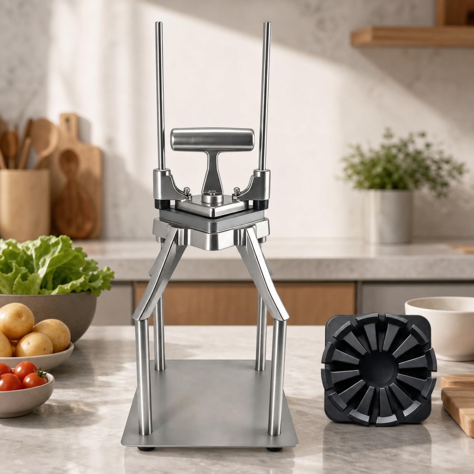 Frites Bloc Amovible Sur Pied, Stable, pr Cuisine, Restauration, 6 Talon
