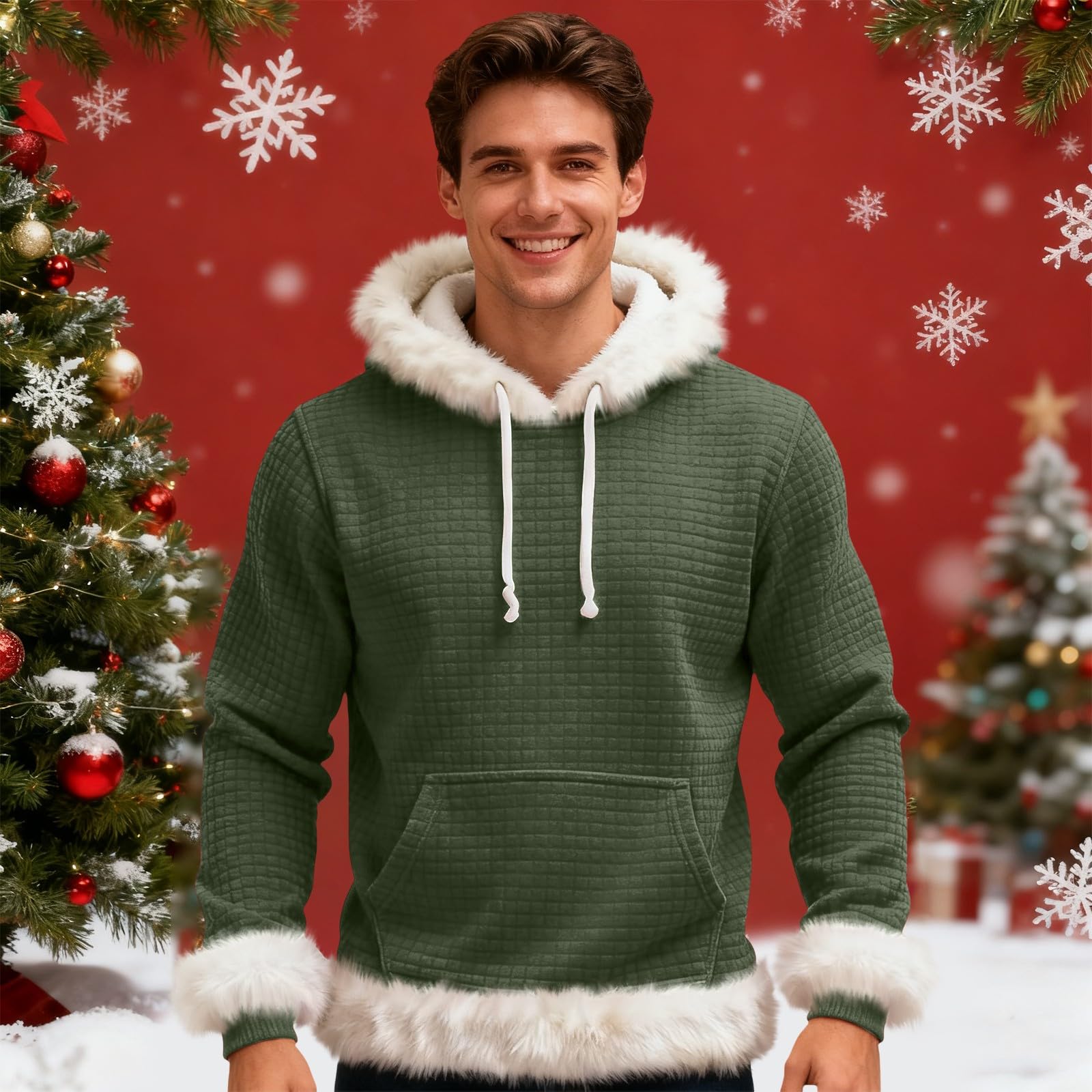 Chaqueta Verano Hombre Sudadera con Capucha De Forro, Estilo Oversize, Tallas Grandes, Manga Larga, Casual, Ideal para Invierno. L (Green, S) Mujer Ropa Anti Calor Kit Pesca Completo