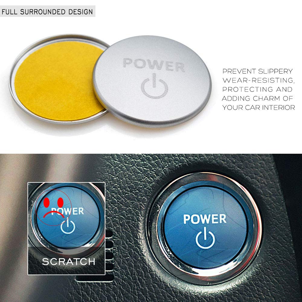 Buy Ceyes Engine Start Stop Button Push to Start Button Power Badge