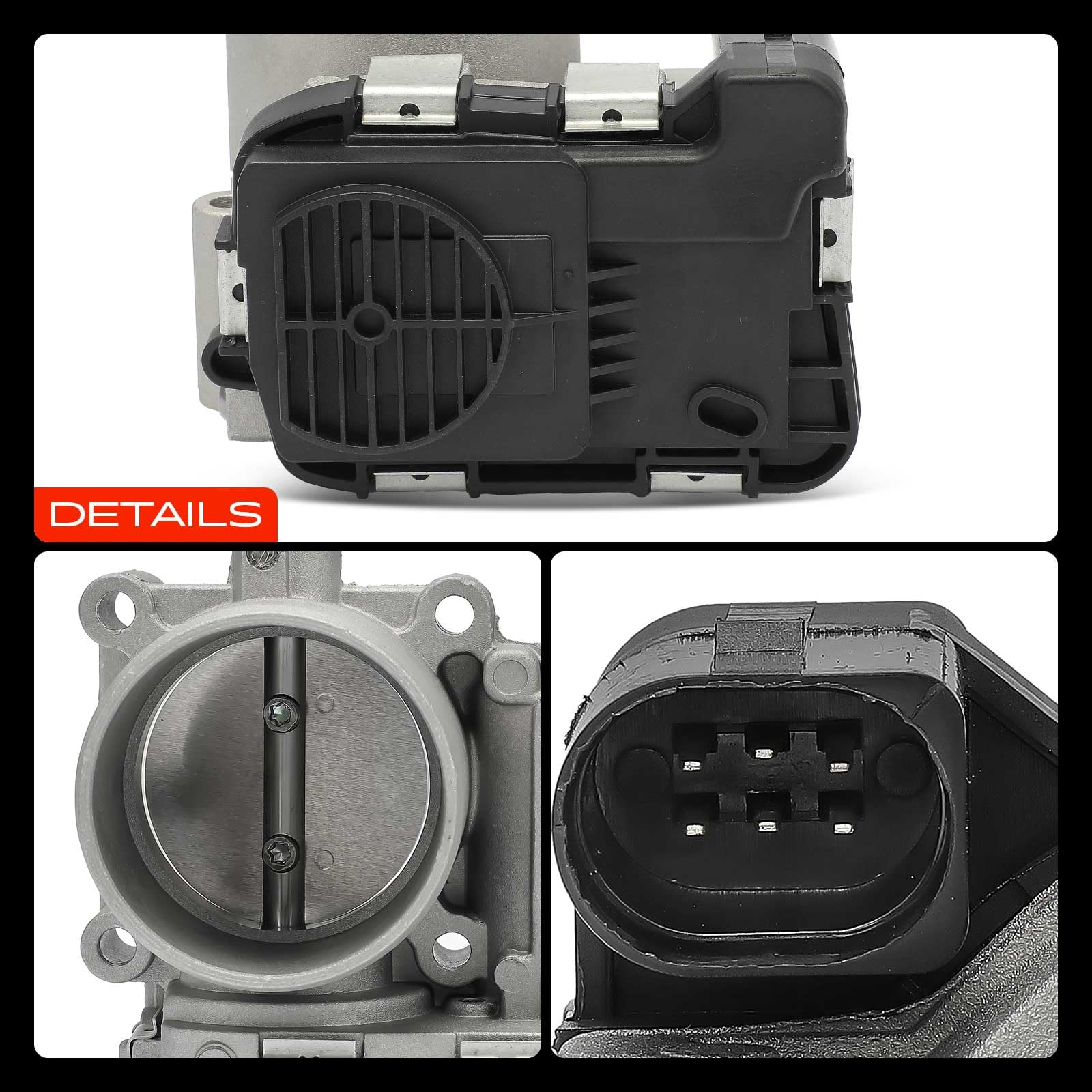 Frankberg Válvula de mariposa Cuerpo de mariposa Compatible con Polo 6C1 6R1 1.2L Golf VII 5G1 BE1 BE2 BQ1 1.4L Golf Sportsvan AM1 AN1 1.4L Golf VII 5G1 BE1 BE2 BQ1 1.2L Golf VI 5K1 1.2L 03F133062E