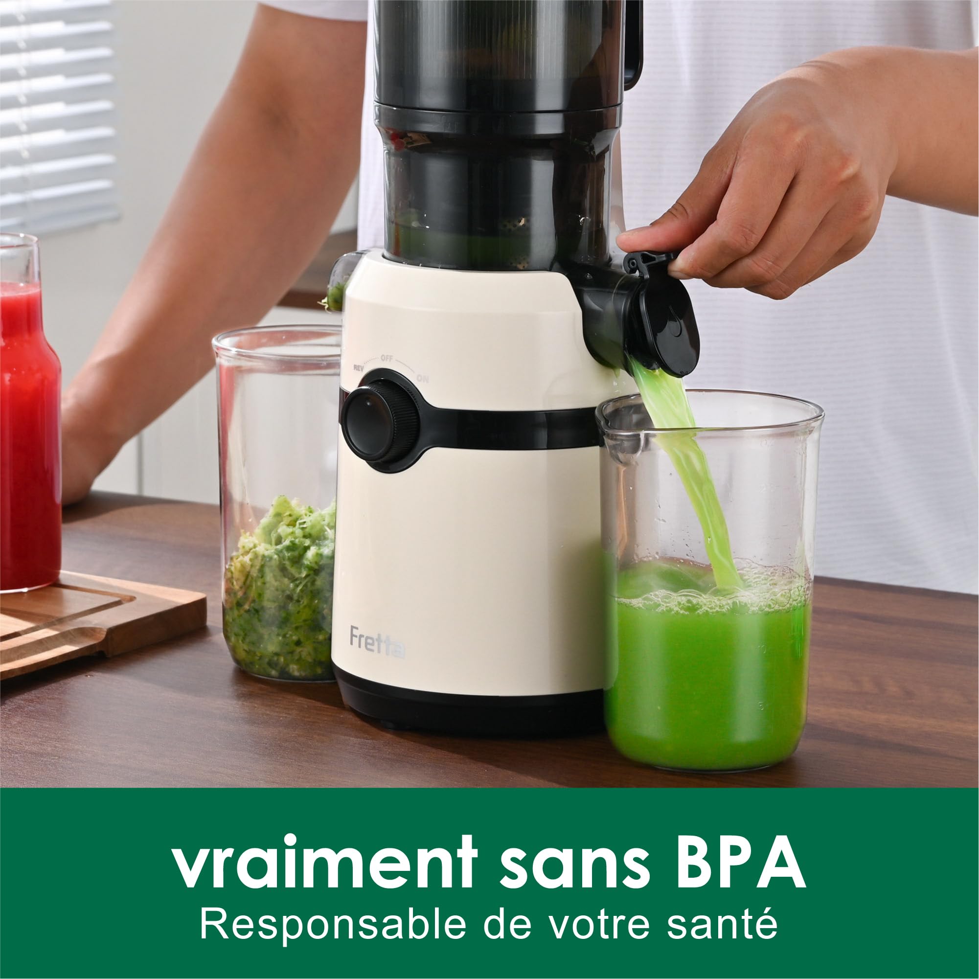 High-end kwaliteit sapcentrifuge, commerciële automatische slowjuicer met grote