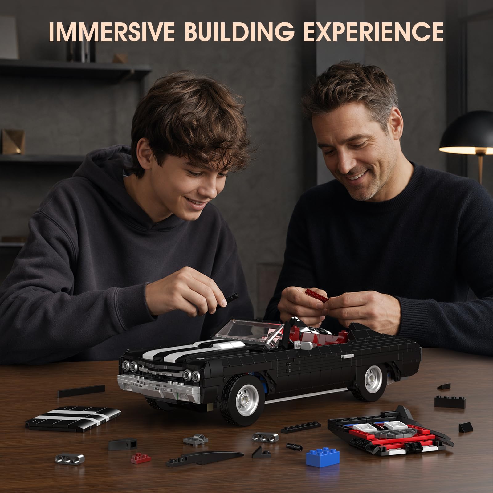 Mould King 10273 Technik - Modellino di auto sportiva, 1434 pezzi