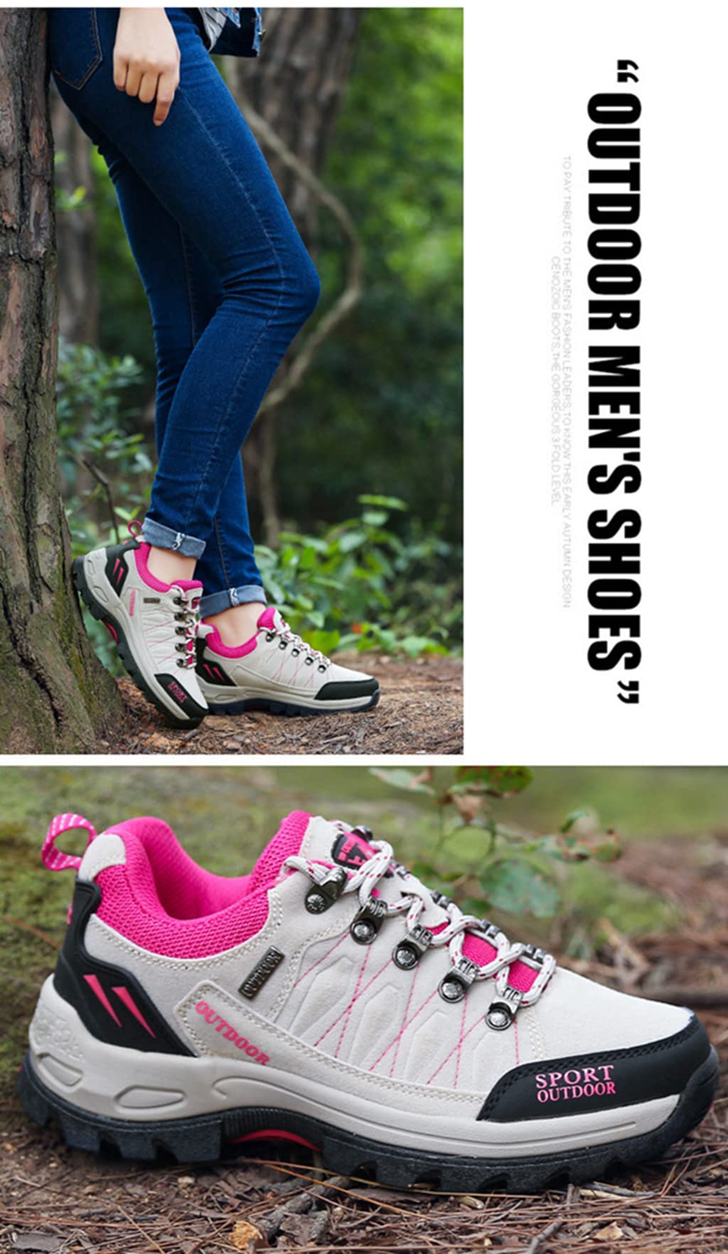 Zapatos De Senderismo para Mujer Impermeables Antideslizantes Botines Al Aire Libre Hike Trekking Botas De Absorción De Impactos para Acampar Escalada