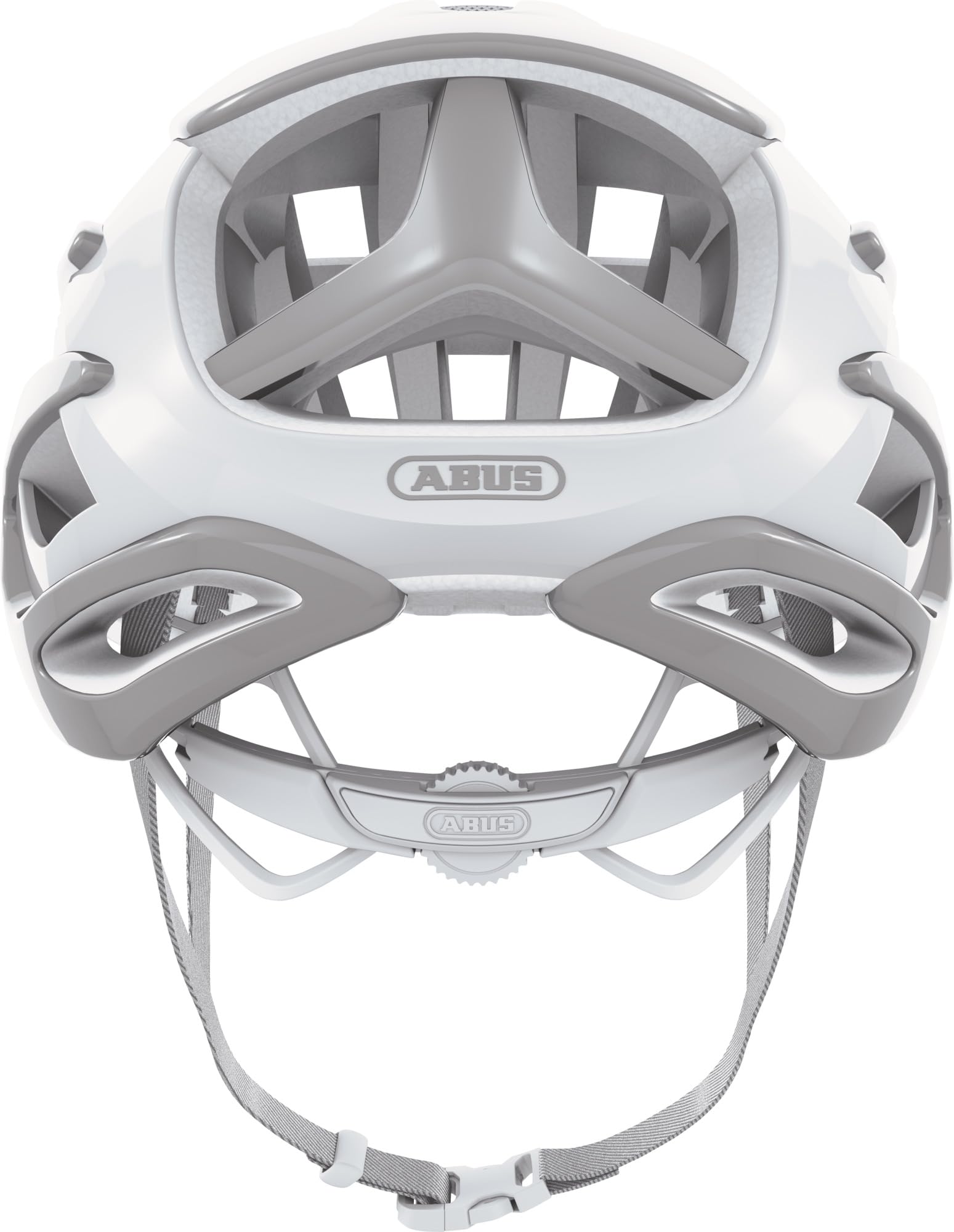 Kask rowerowy szosowy ABUS AirBreaker - Wysokiej klasy kask rowerowy do profesjonalnej jazdy na rowerze - dla nastolatków i dorosłych - Kask dla mężczyzn i kobiet - Pure Grey, rozmiar L