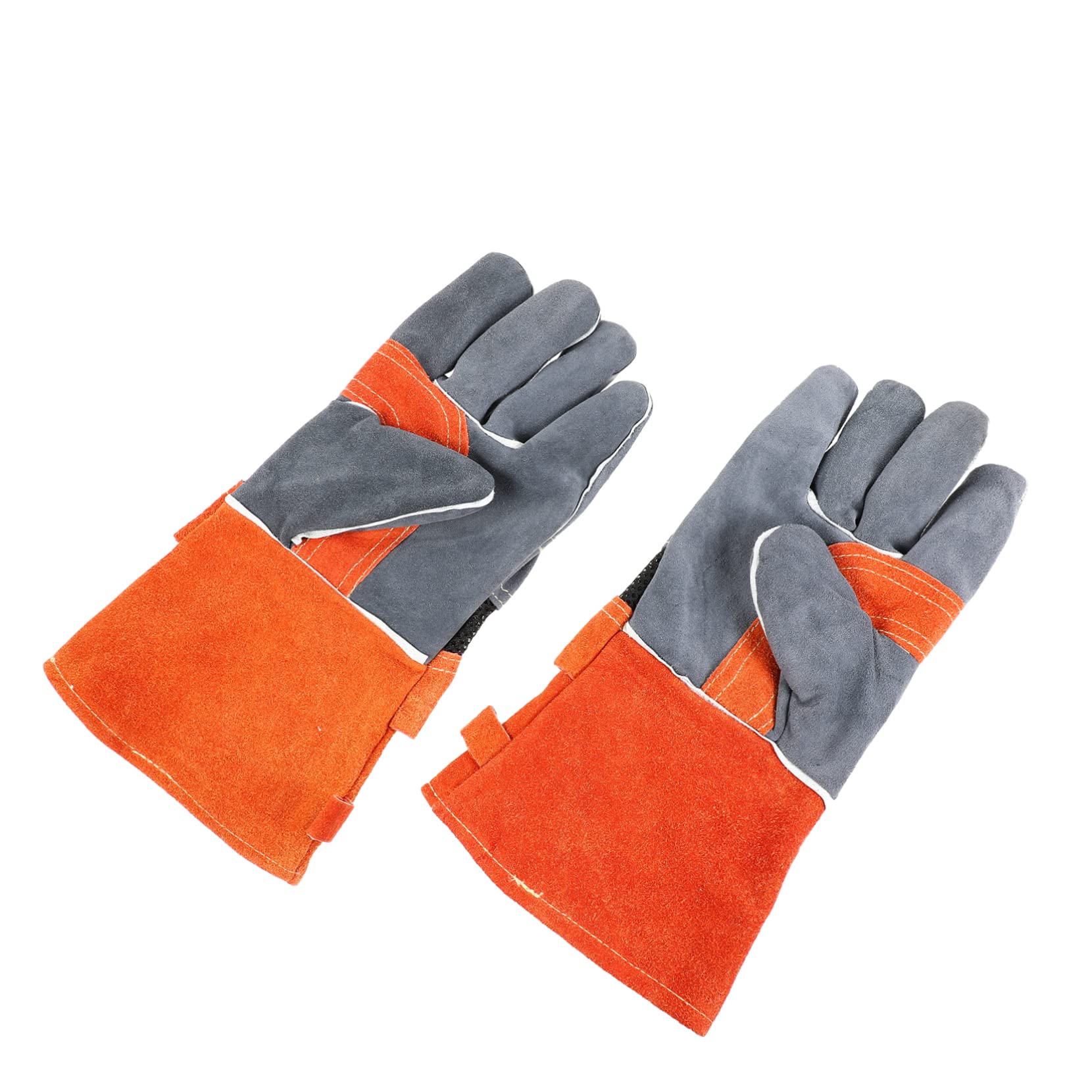 Guantes de Horno Resistentes al Calor, 1 Par, Cuero Vacuno