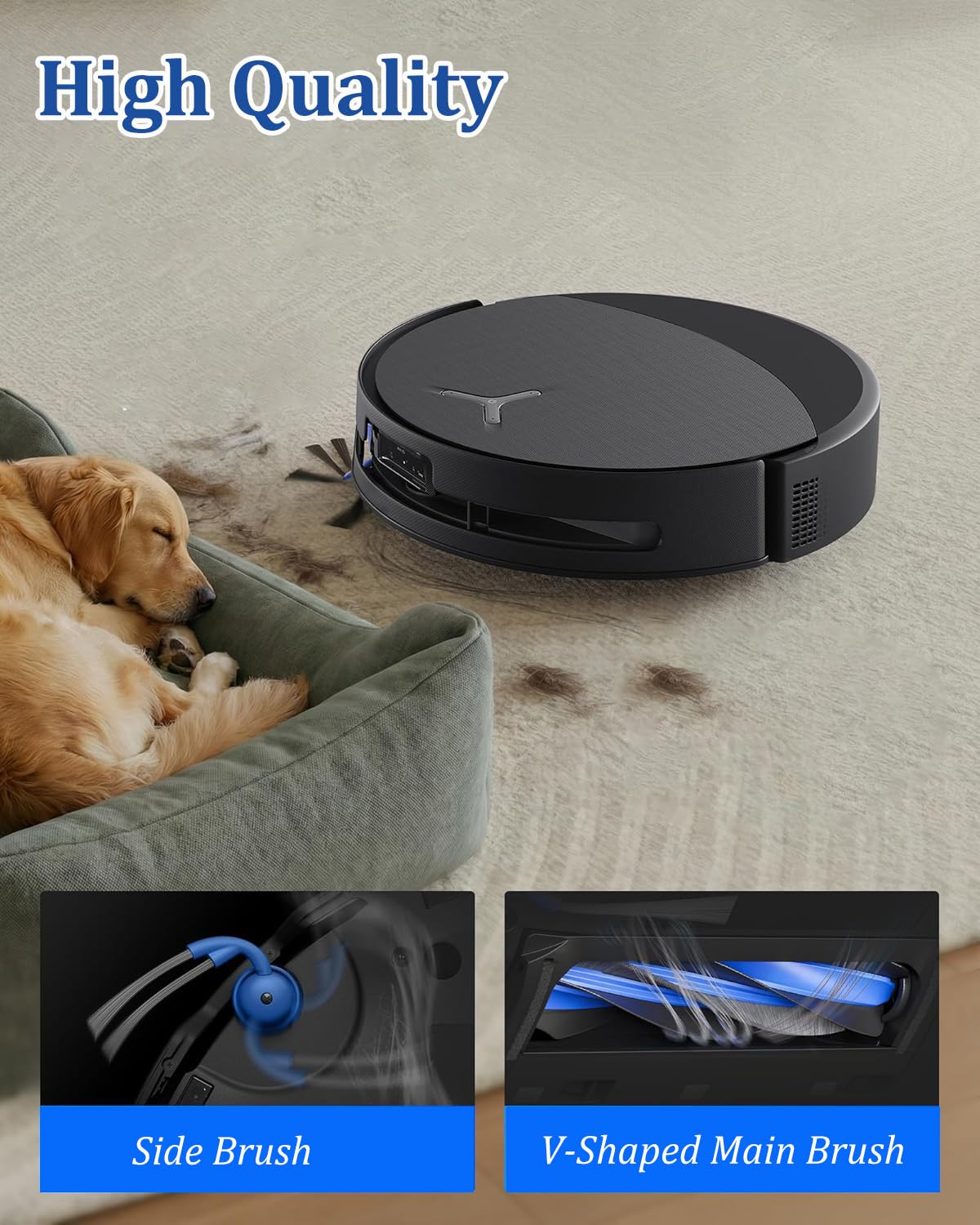 Chuancheng 22 szt. T90 Omni części zamienne do odkurzacza ECOVACS DEEBOT T90 Omni/T90 PRO Omni, 1 szczotka główna, 8 szczotek bocznych, 4 filtry, 1 wałek do mopa, 6 worków na kurz, 1 śrubokręt, 1