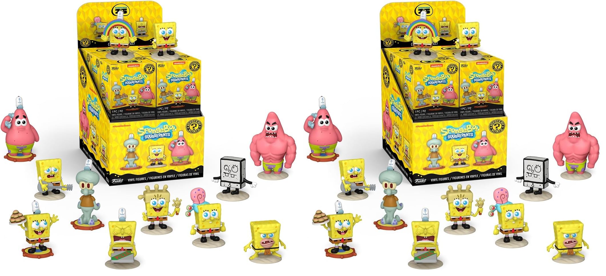 Funko Mystery Mini - Spongebob Squarepants 25th - 1 of 12 To Collect - Styles Vary- Minifigura de Vinilo Coleccionable - Idea de Regalo - Mercancia Oficial - Juguetes para Niños y Adultos