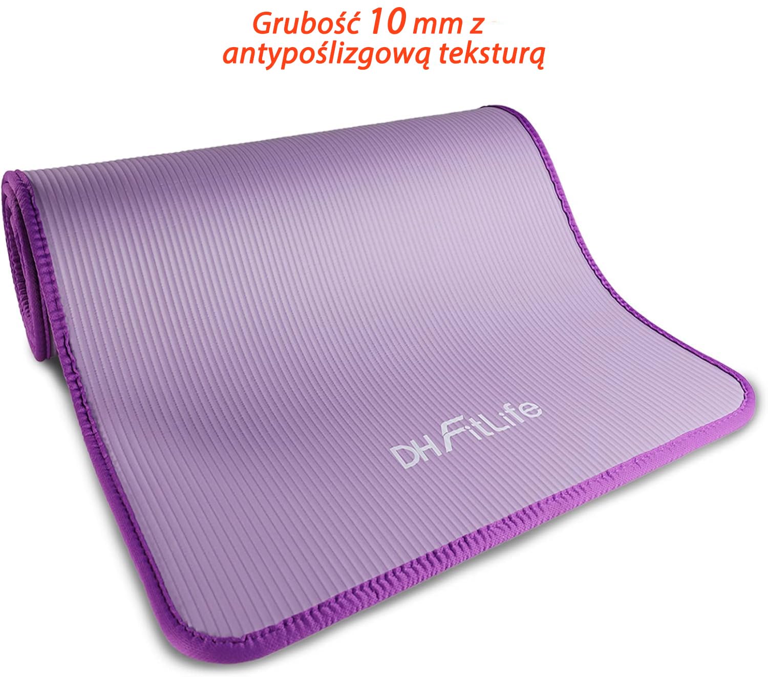 DH FitLife Mata treningowa, mata do fitnessu, mata sportowa 183 x 61 x 1 cm, mata gimnastyczna bardzo odporna na rozerwanie, antypoślizgowa i gruba, mata do ćwiczeń