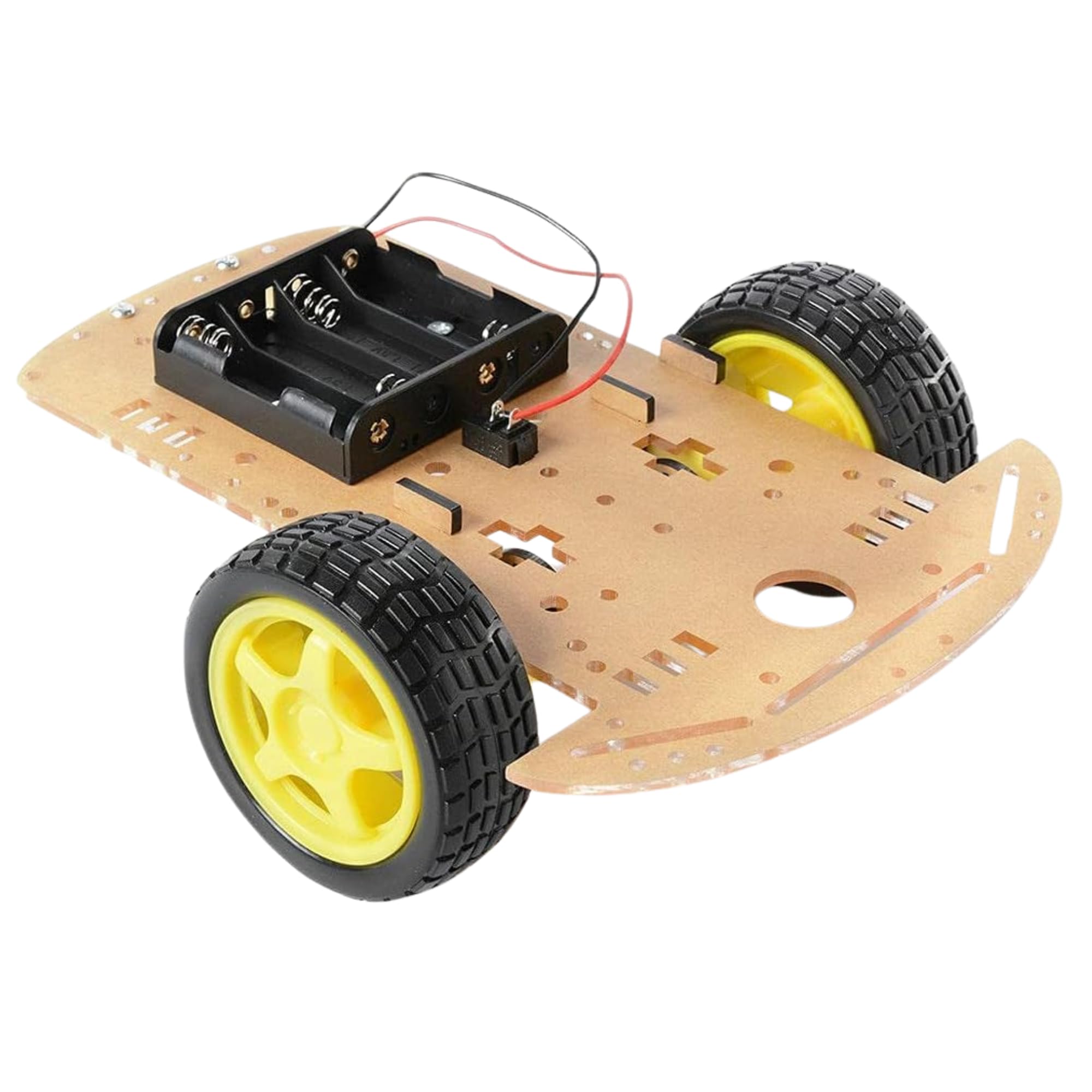 2WD Robot Car Kit with DC Motors, Wheels, Battery Box & Encoder Disc – DIY Smart Car Chassis for Robotics, STEM Education, Arduino Compatible Kit for Students & Hobbyists-image-3