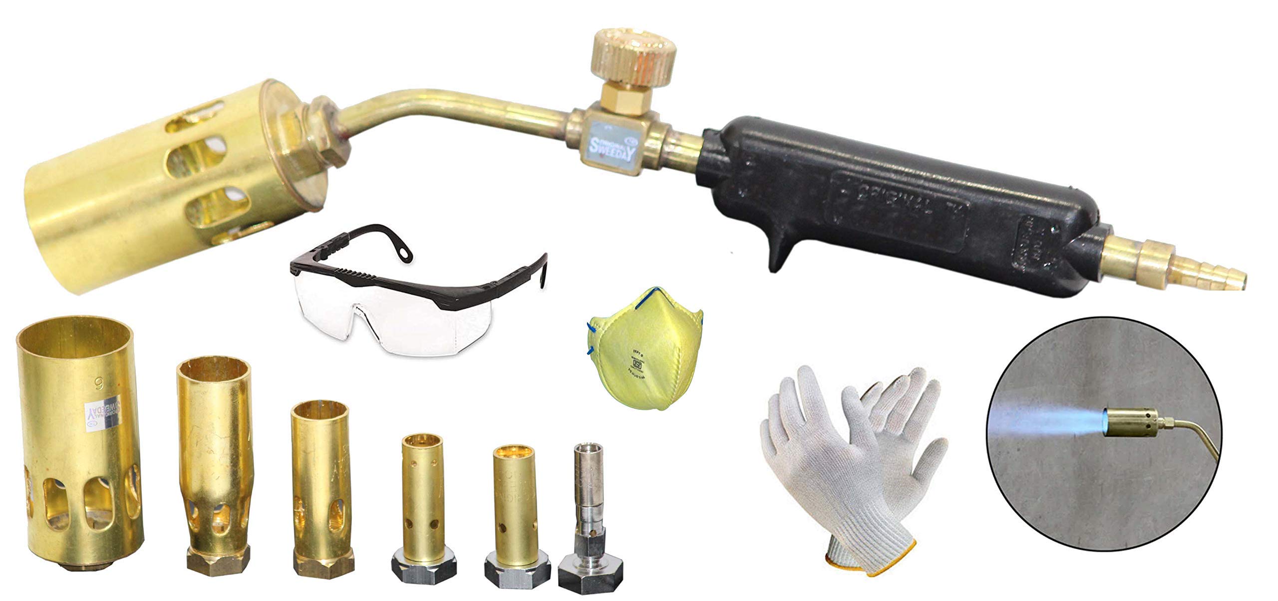 STAR SUNLITE 1Pc Heating Torch 15~65# Soldering Propane Butane Gas Flame Blow Plunber Roofing Stainless Steel Soldering Gun Flambe Torch (B08G18L2TF) Amazon Price History, Amazon Price Tracker