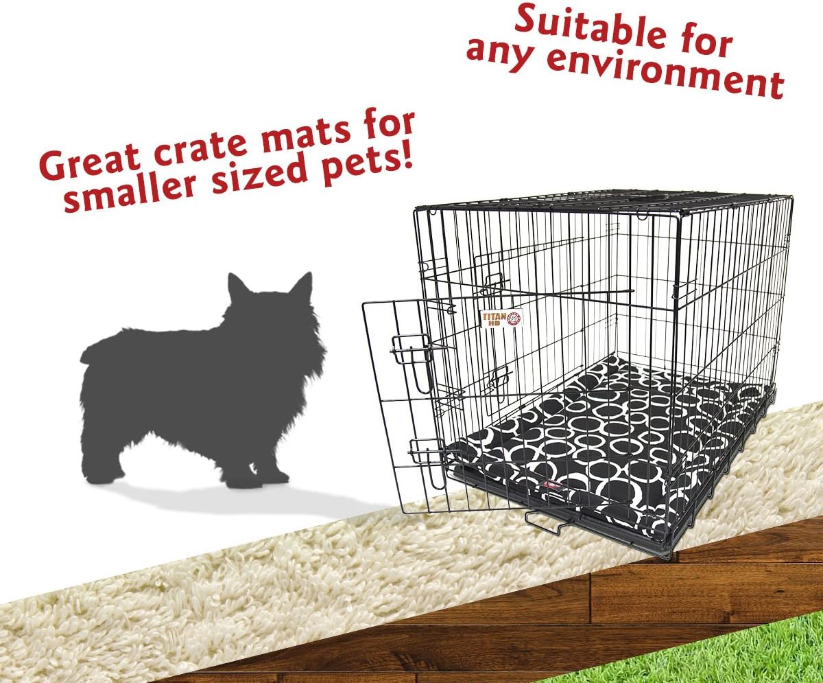 24" Fusion Black Crate Dog Bed Mat By Majestic Pet Products