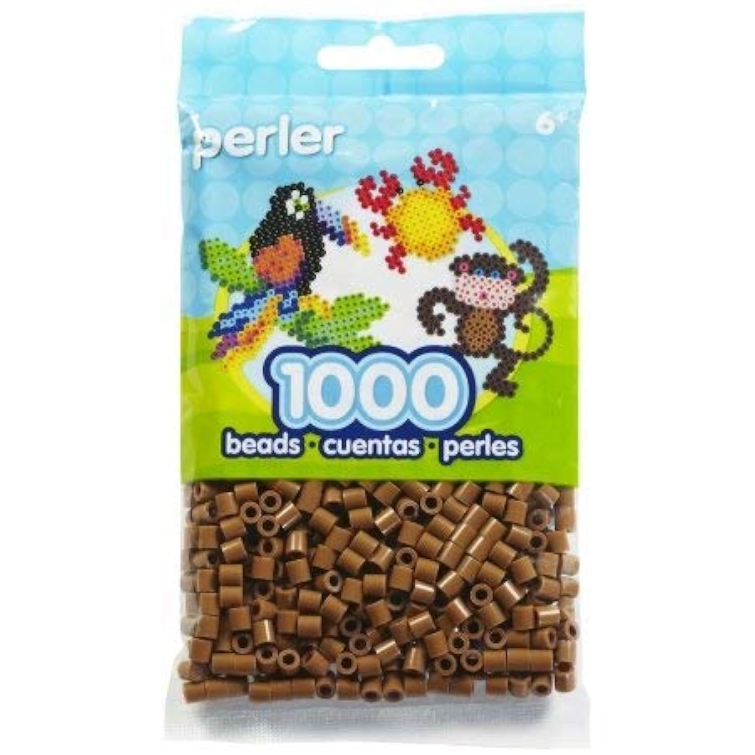 Perler Lot de 1000 perles Marron clair