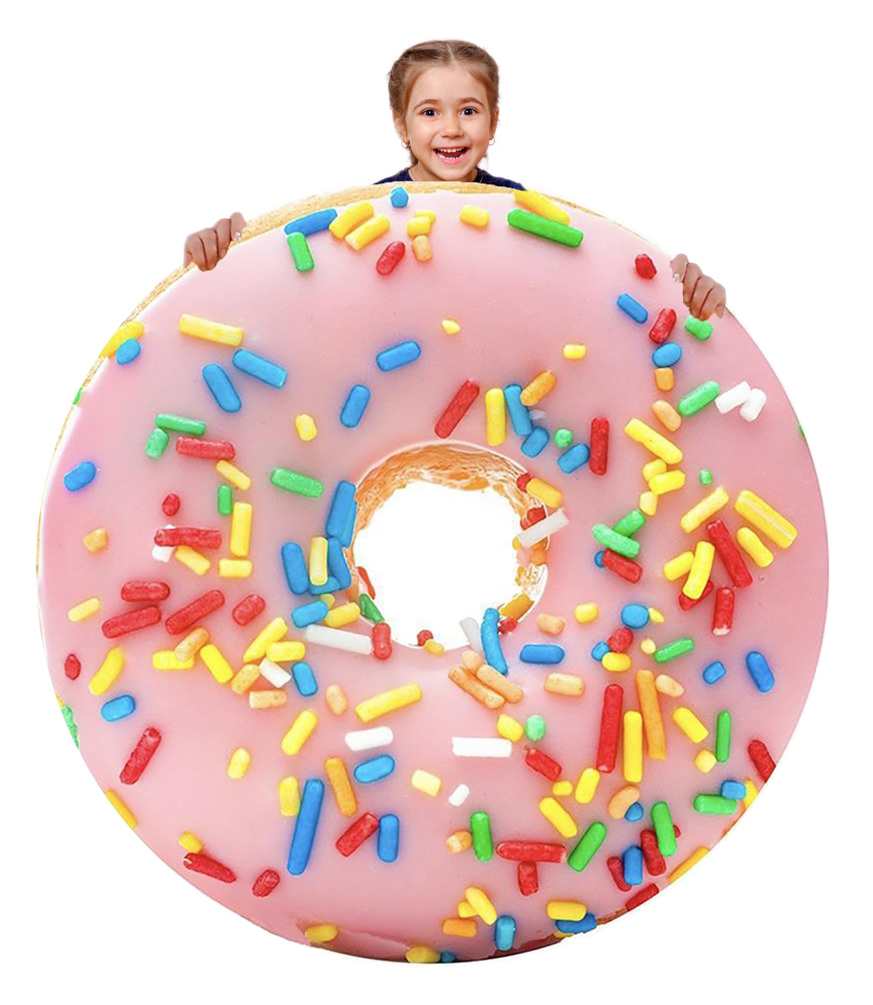 Alidamo Donut Blanket Throw Blankets Wrap Soft Premium Microfiber Fleece Novelty Gifts for Adult Kids Teens Pink 71 inch