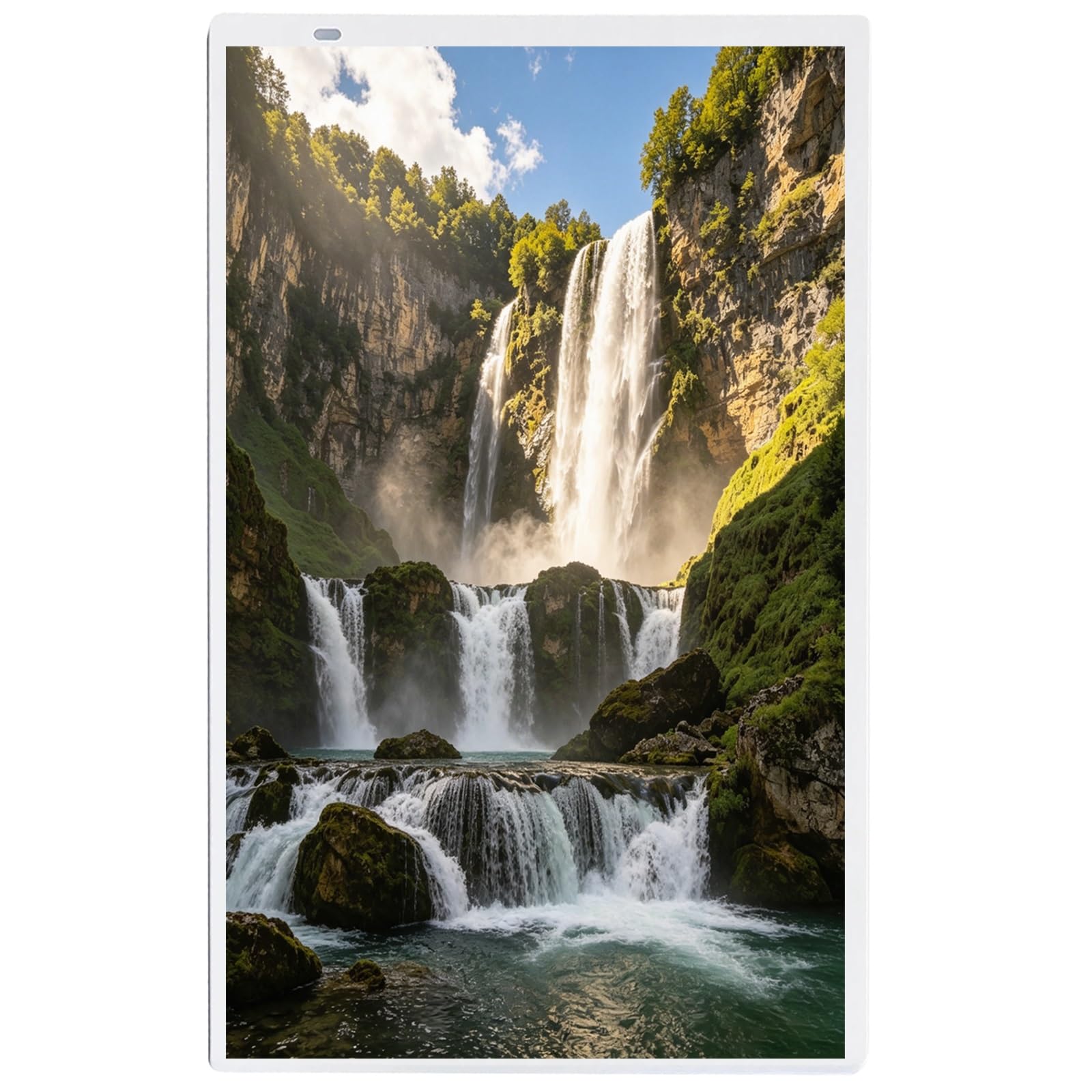 Smart Digital Photo Frame, Large Digital Picture Frame, 64GB Storage, Anti-Glare Non-Touch & Slideshow, for Birthday, Holiday and Housewarming Gifts for Family and Friends(White,16GB)
