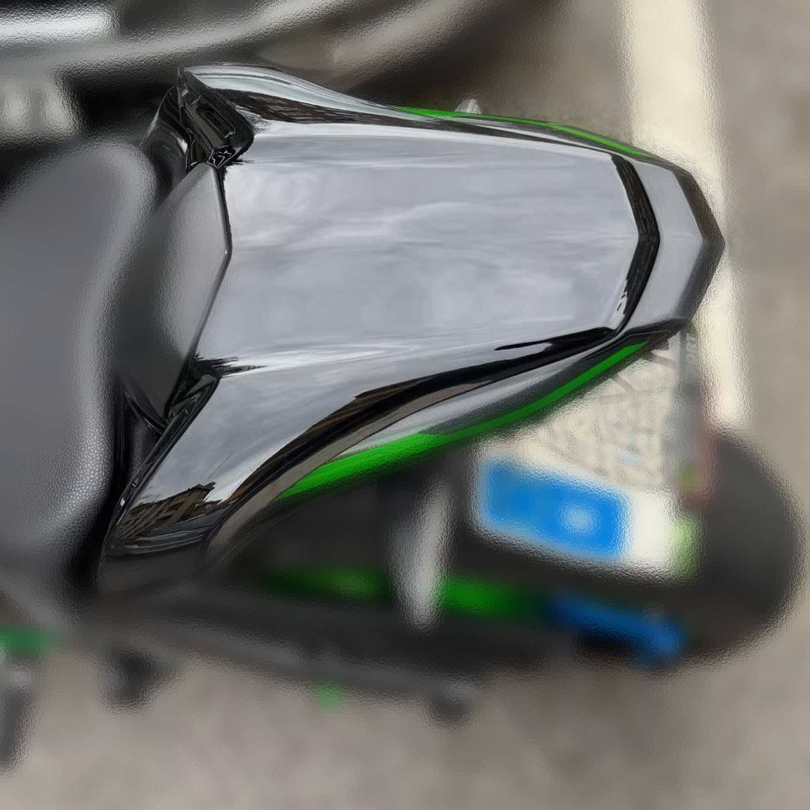 Cubierta de la Cubierta del Asiento Trasero Asiento Trasero del Pasajero Asiento Individual Carenado de la Cubierta Se Adapta a Replacement for Z90017-24 Accesorio (Negro)