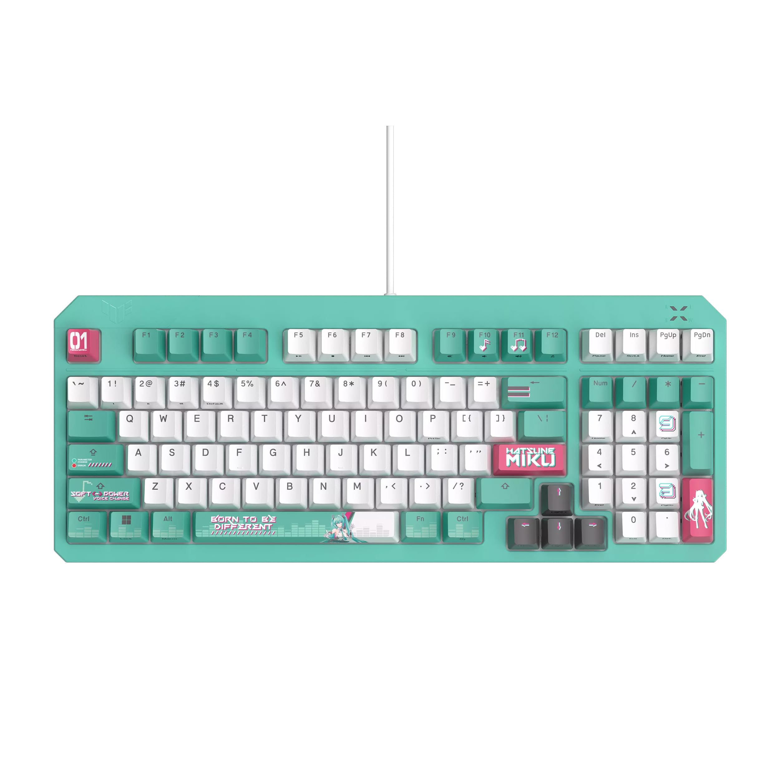Amazon | ASUS TUF Gaming K3 Gen II 初音ミク エディション