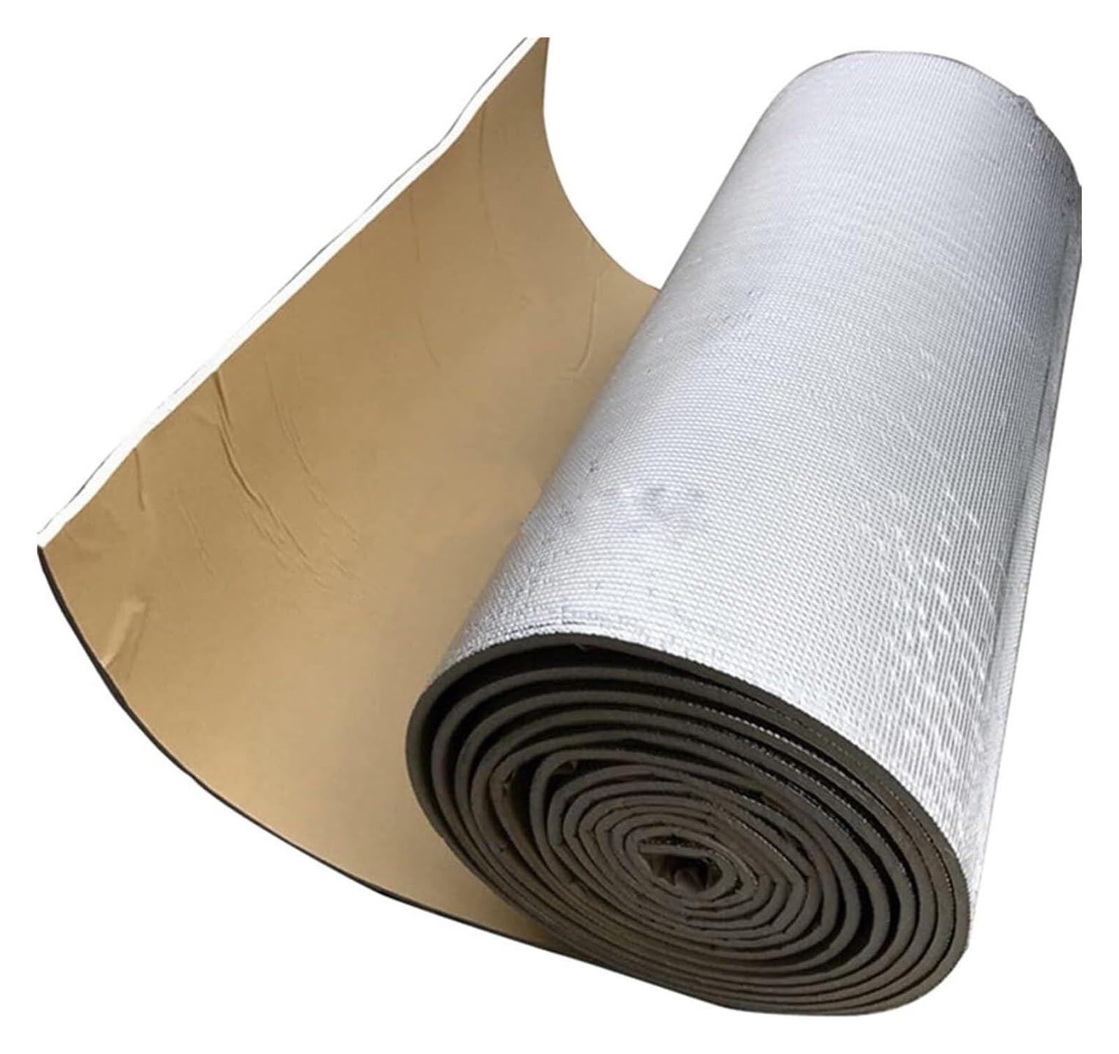 EBZFASO Double Aluminium Bubble Insulation Foil, Self-Adhesive Automotive Heat And Sound Deadening(25mm(thk),1 * 10M (10m²))