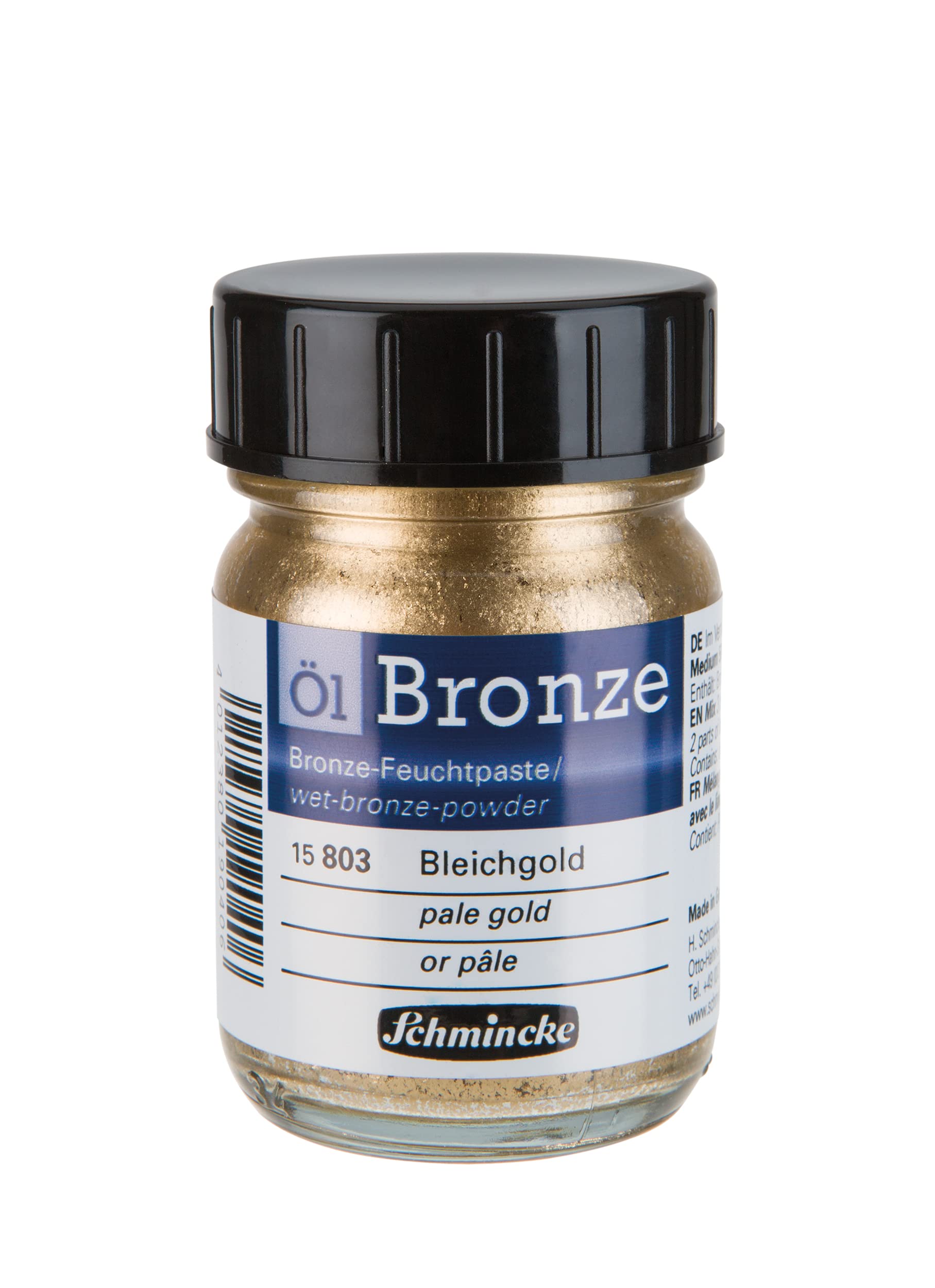 Schmincke Oil Bronze Powder, 50ml Jar, Pale Gold, 1 Each (15803024)