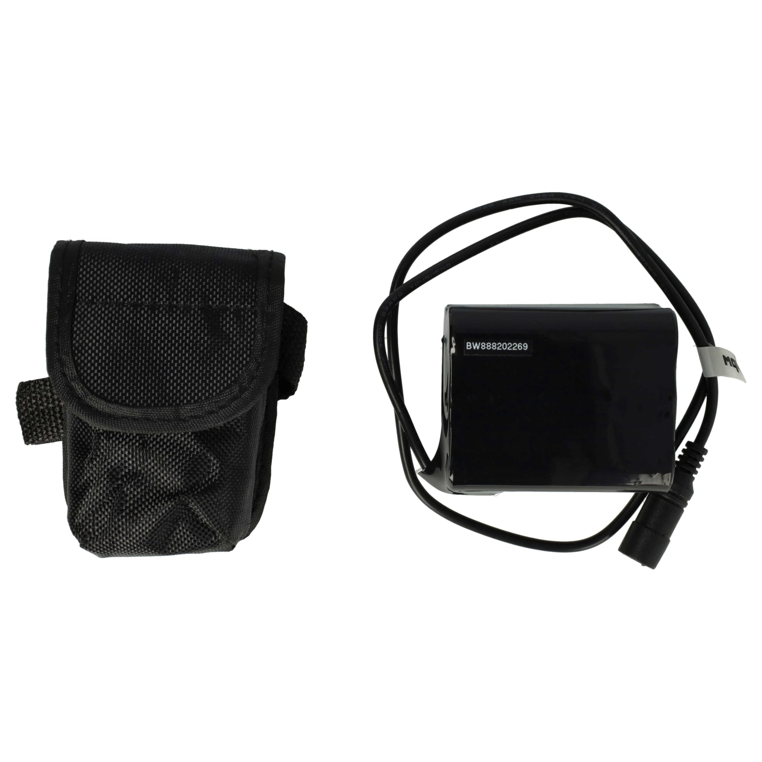 vhbw pacco batteria per faretti per bici (7800mAh, 8,4V, Li-Ion)