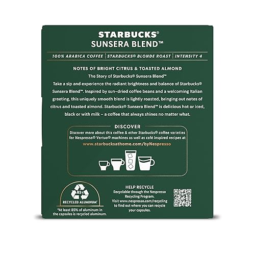 Vista 15 de Starbucks by Nespresso Vertuo, Colombia - cápsulas de café de origen único y tueste medio, prepara 7.8 oz