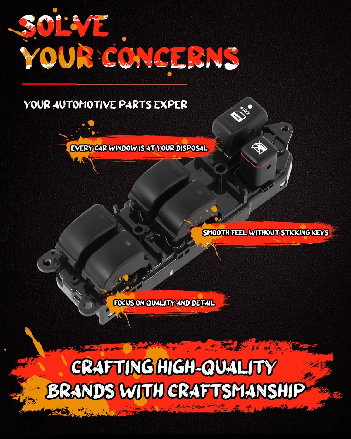 cciyu power window switch replace oe 84040-48140 control power window switch driver side or passenger side fits for 2003-2008 for lexus rx330 2003-2008 for lexus rx350 2003-2008 for lexus rx400h