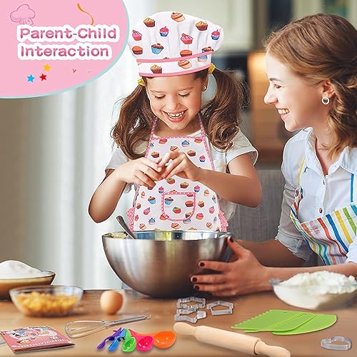 Miniatura 3 de Toyze Regalos de cumpleaños para niñas de 3 a 12 años delantal de cosas lindas para niñas juegos de cocina juguetes para niños sombrero de chef y