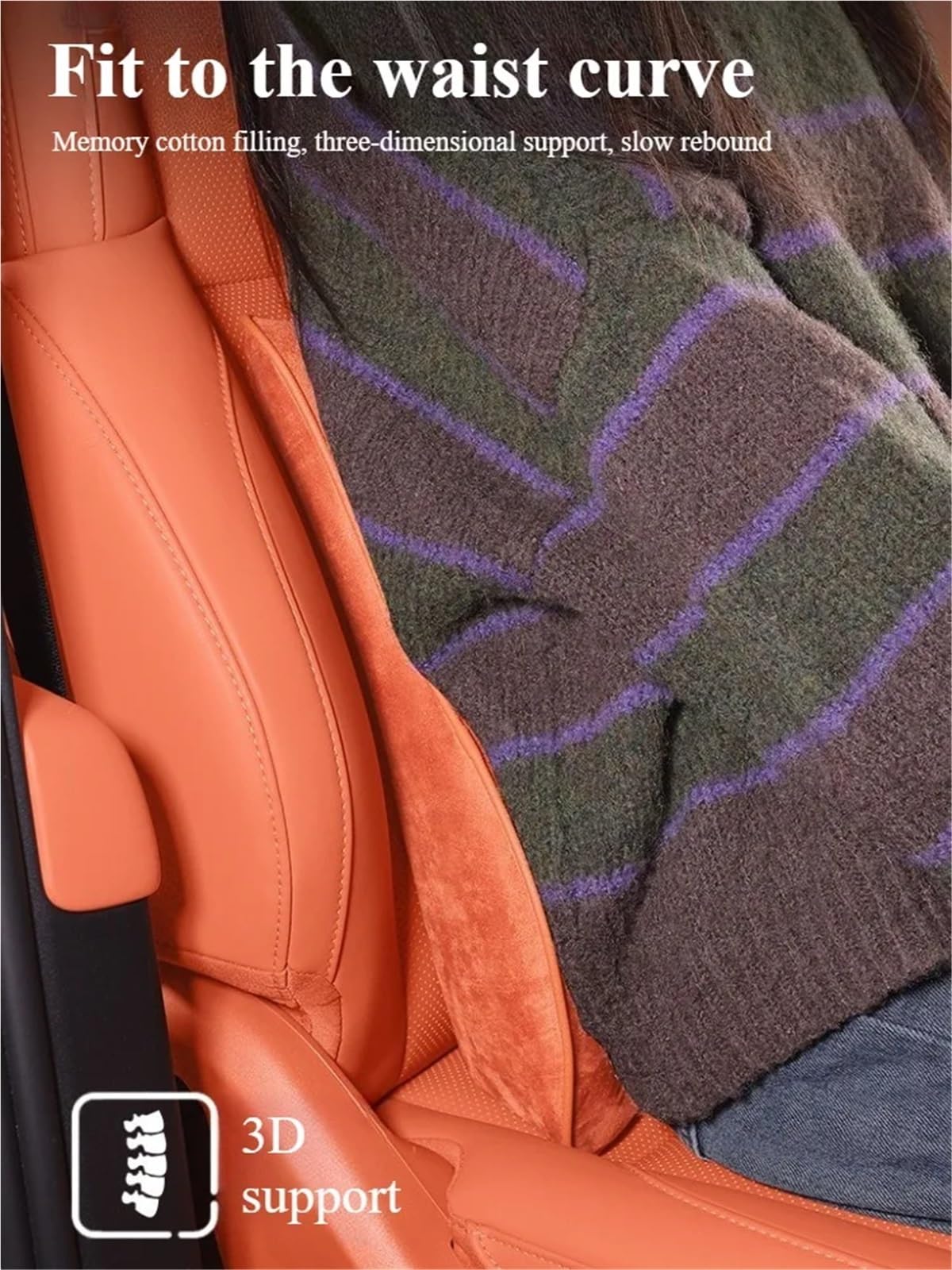 POQUWJDA Car Seat Neck Coussin de Taille pour Appui-tête Voiture en Cuir suédé, Soutien Lombaire pour, Accessoires siège Sleeping Headrest(Wine Red -2pcs)