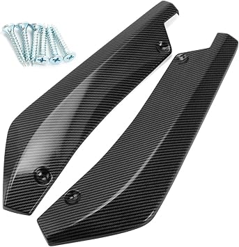 Bumper Guard 2PCS/SET For BMW E46 For M3 2001-2006 Car Accessories Rear Bumper Lip Diffuser Splitter Canard Spoiler Body Kit Protection Cover Rear Diffuser BumperCarbon Fiber Look