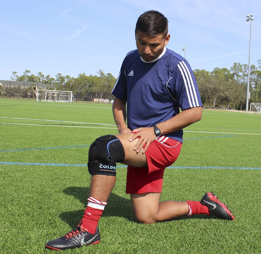 🔥 Hot Deals The Coldest Knee Ice Pack Wrap, Hot and Cold Therapy - Reusable Compression Best for Meniscus Tear, Injury Recovery, Bursitis Pain Recovery, Sprains, Swelling and Rheumatoid Arthritis (Knee Ice Pack)
