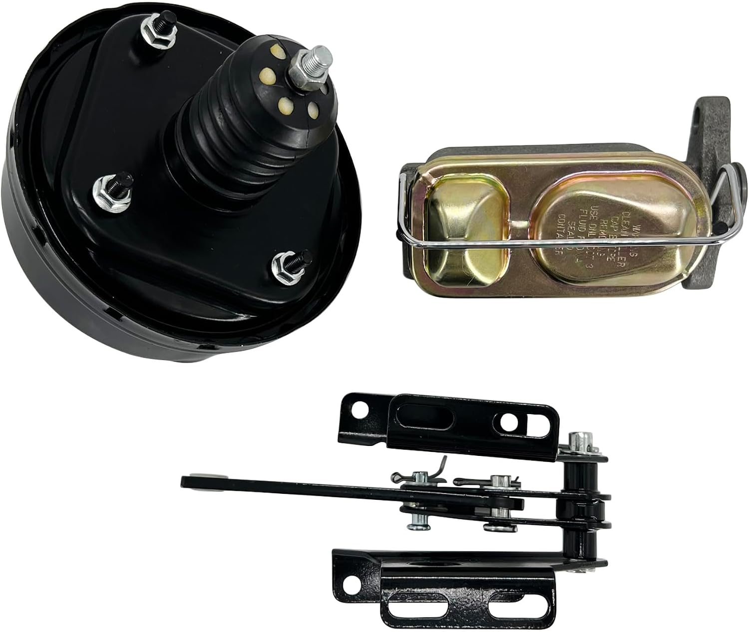 7" Single Power Booster Brake Conversion Kit for 1957-1977 Ford F-100 Truck | Power Brake Booster Conversion Kit,7" Brake Booster,1" bore master cylinder,for disc drum or drum brakes,Cast Iron,for truck
