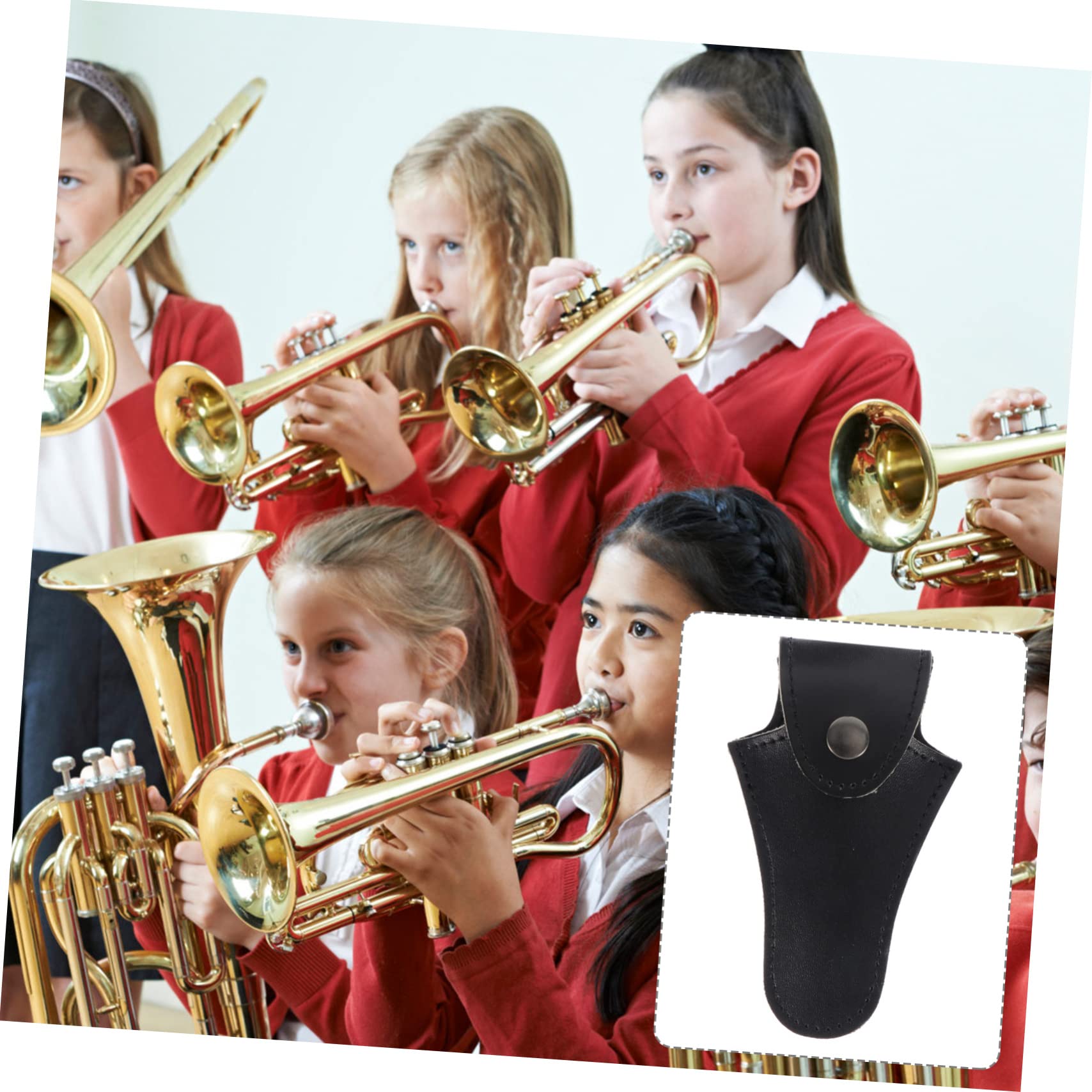 NULYLU 2pcs Mouthpiece Case for Trumpet Trombone Sax Safe and Practical Home Use Storage Bag