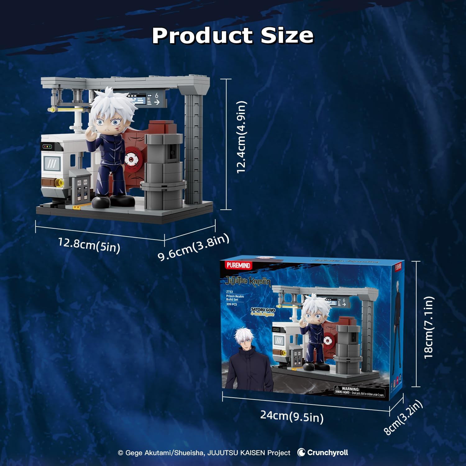 puremind Jujutsu Kaisen Prison Realm Building Set with Gojo Figure image 3