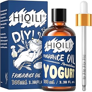 HIQILI Yogurt Fragrance Oil - Gourmand Scents for Essential Oil Diffuser, DIY Candle Making Supplies, Soap Making 3.38 Fl Oz