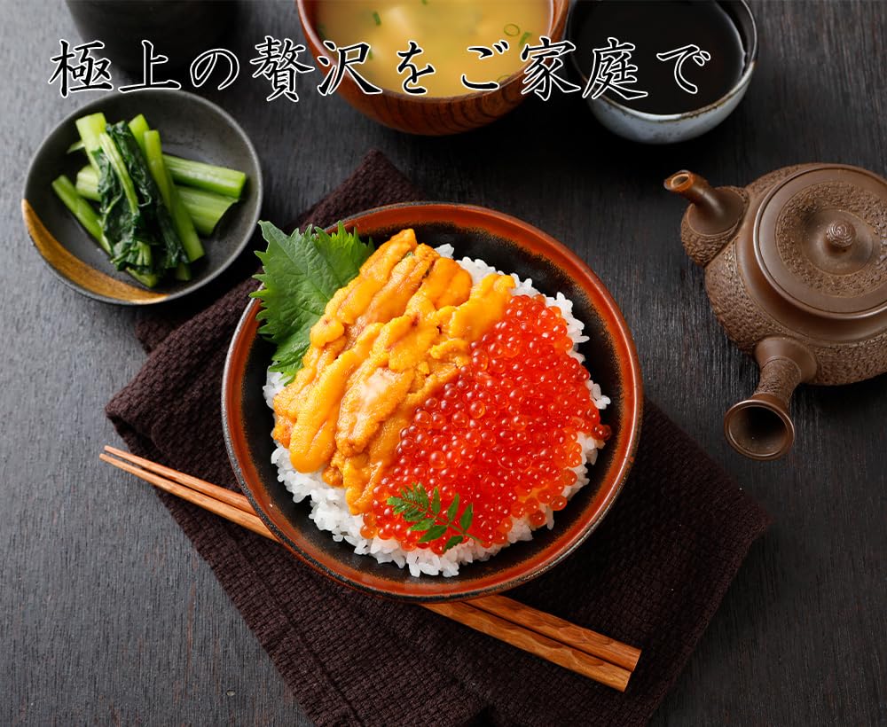 Amazon.co.jp: カニパラダイス ウニといくらの海鮮丼セット (ブランチ