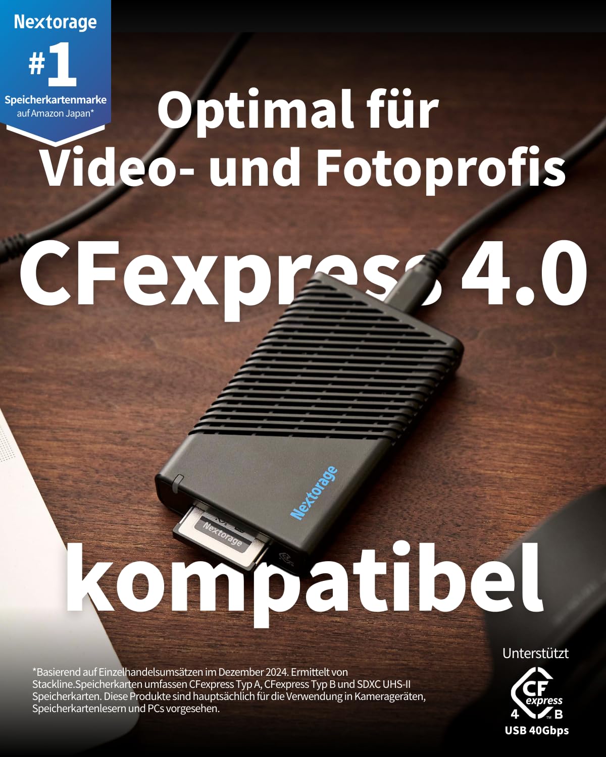 Nextorage CFexpress Type B Card Reader (USB 40Gbps CFexpress Type B Card Single Slot)