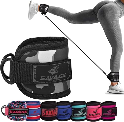 Correa de tobillo para accesorios de máquina de cable Tobillera de gimnasio para patadas, entrenamientos de glúteos, extensiones de piernas,