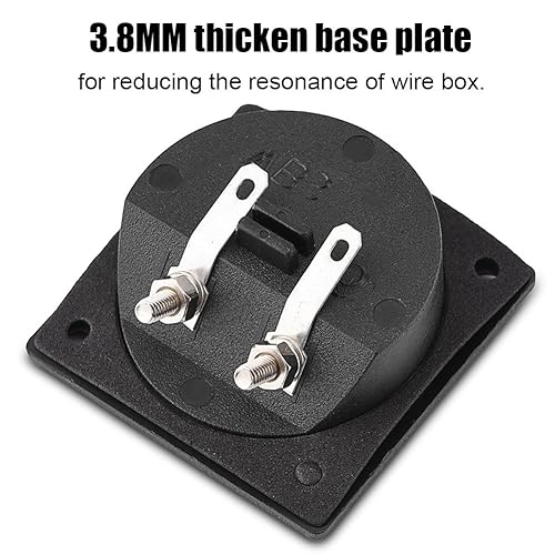Miniatura 5 de Pomya Caja de terminales de altavoces, cable de poste de unión tipo 2, conector de copa de resorte cuadrado, componentes acústicos para altavoz