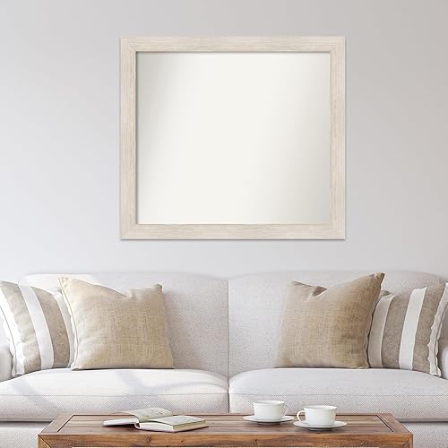 Miniatura 4 de Amanti Art Espejo personalizado, espejo de baño de madera dura, espejo de pared o espejo de tocador de baño sobre el fregadero (37 x 41 pulgadas),