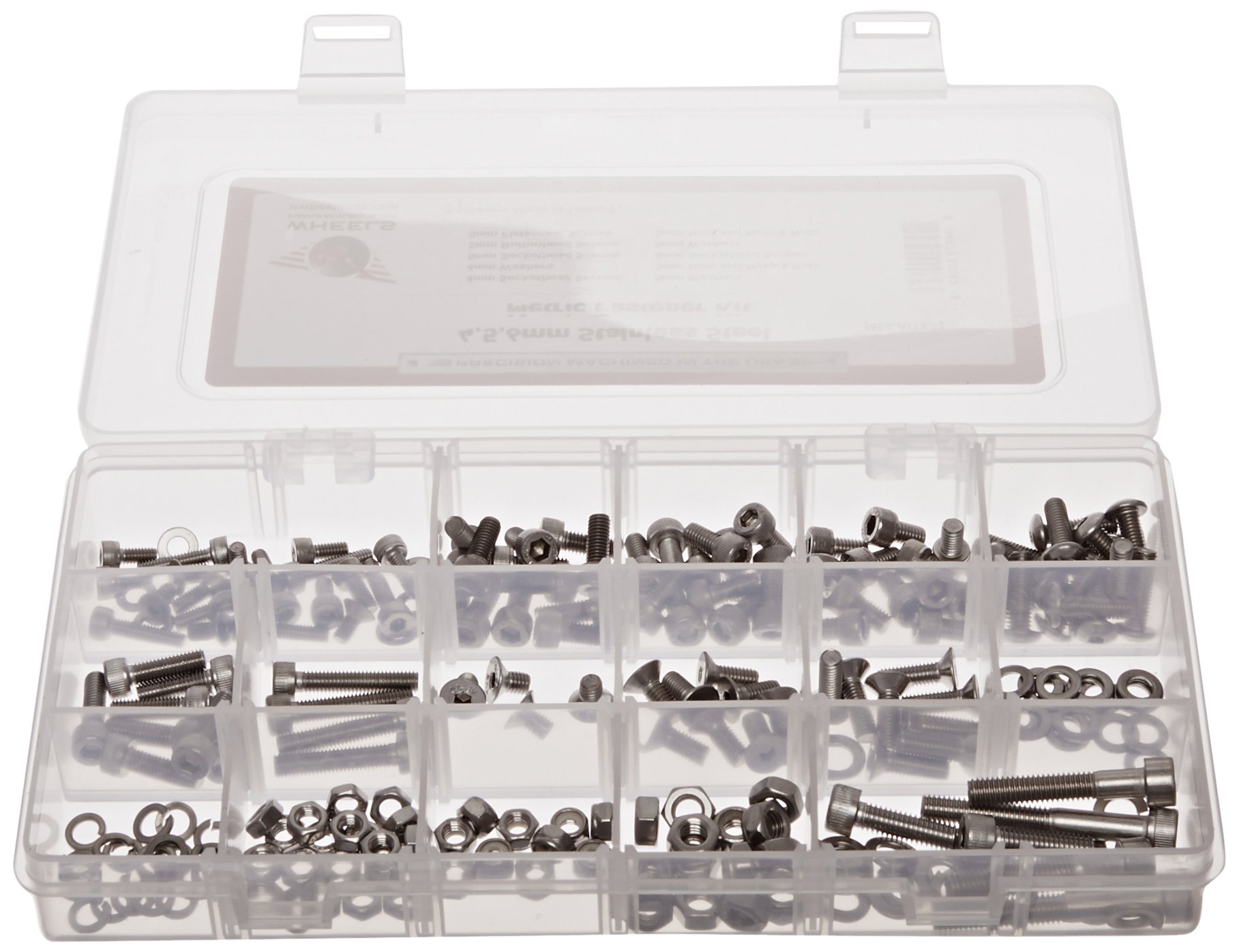 Wheels Manufacturing SS Fastener Kit : 4,5,6mm (218-Piece)