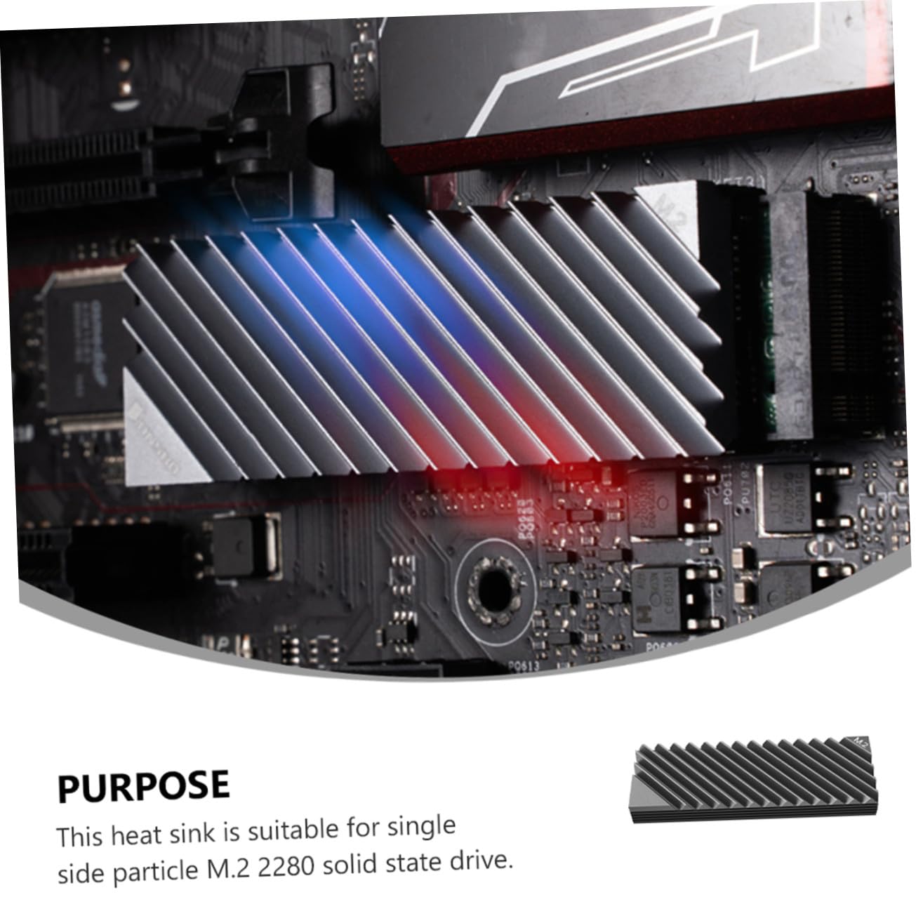 HEMOTON 4pezzi Dissipatore Per Ssd Dissipatore Termico Pad Silikonico Per Evitare Surriscaldamento Industriale e
