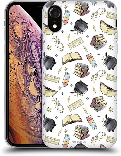 Vista 70 de Head Case Designs Funda de gel suave con licencia oficial de Harry Potter Slytherin, diseño de Reliquias de la Muerte XIII compatible con Apple