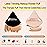 BLAAROOM 6 Pieces Powder Puff Face Makeup Velour Soft Triangle Powder Puffs - for Loose Powder Mineral Powder Body Powder Wet Dry Cosmetic Foundation Sponge Makeup Tool - Black & Nude