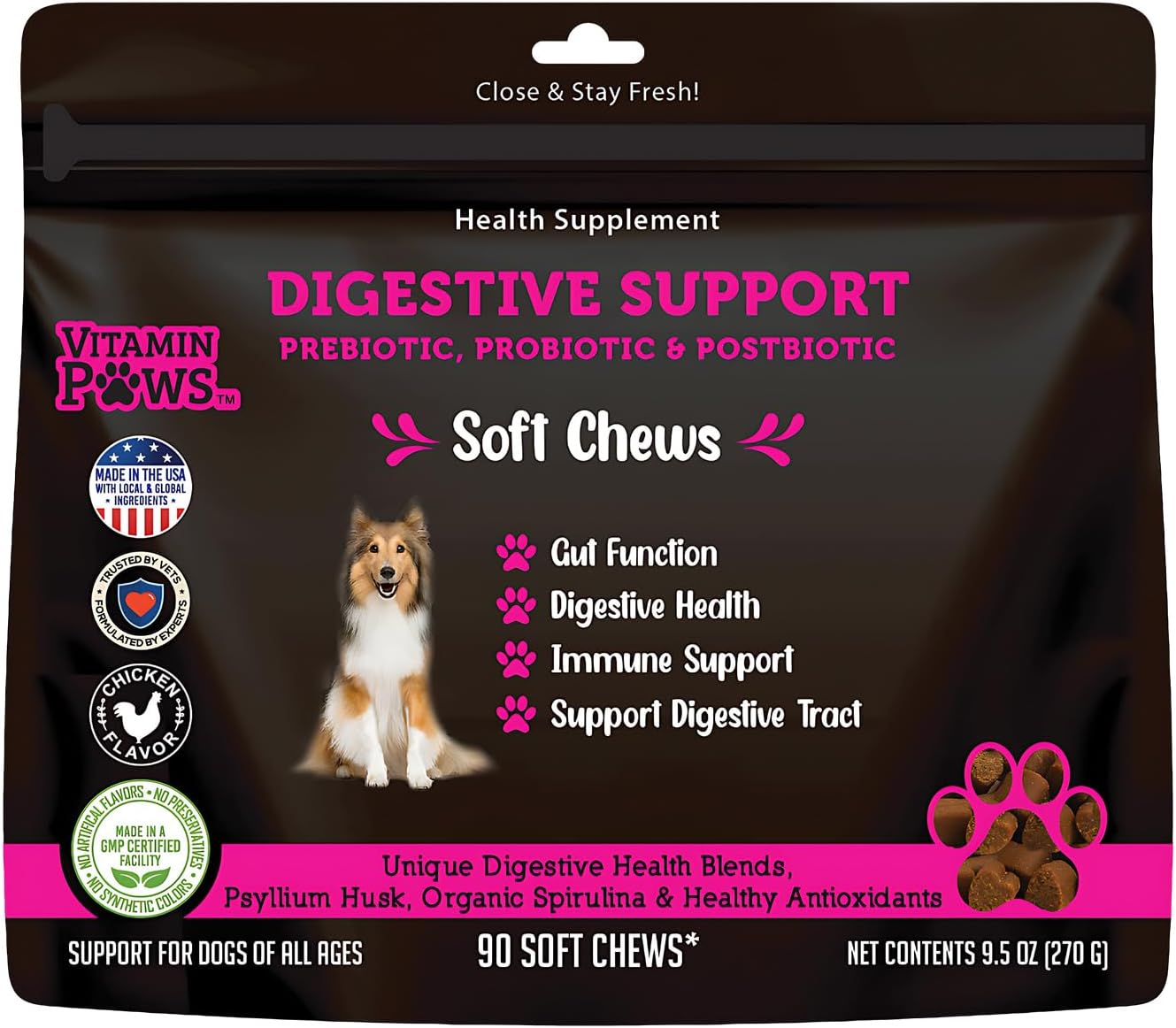 Probiotics Prebiotics & Postbiotics for Dogs