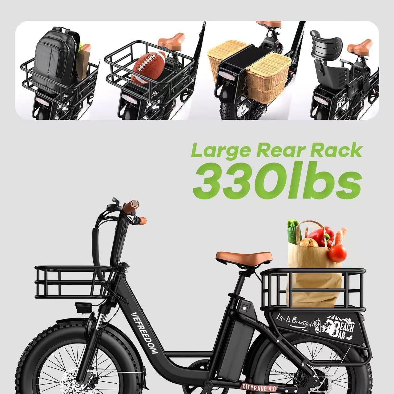 EUY Electric Bike for Adults with Peak 1500W Motor, 48V 20Ah Removable Battery Fast Ebike,Max 70Miles & 30MPH,20" x4.0 Fat Tire Commuting Electric Mountain Bike,7-Speed, Step-Thru Bicycle