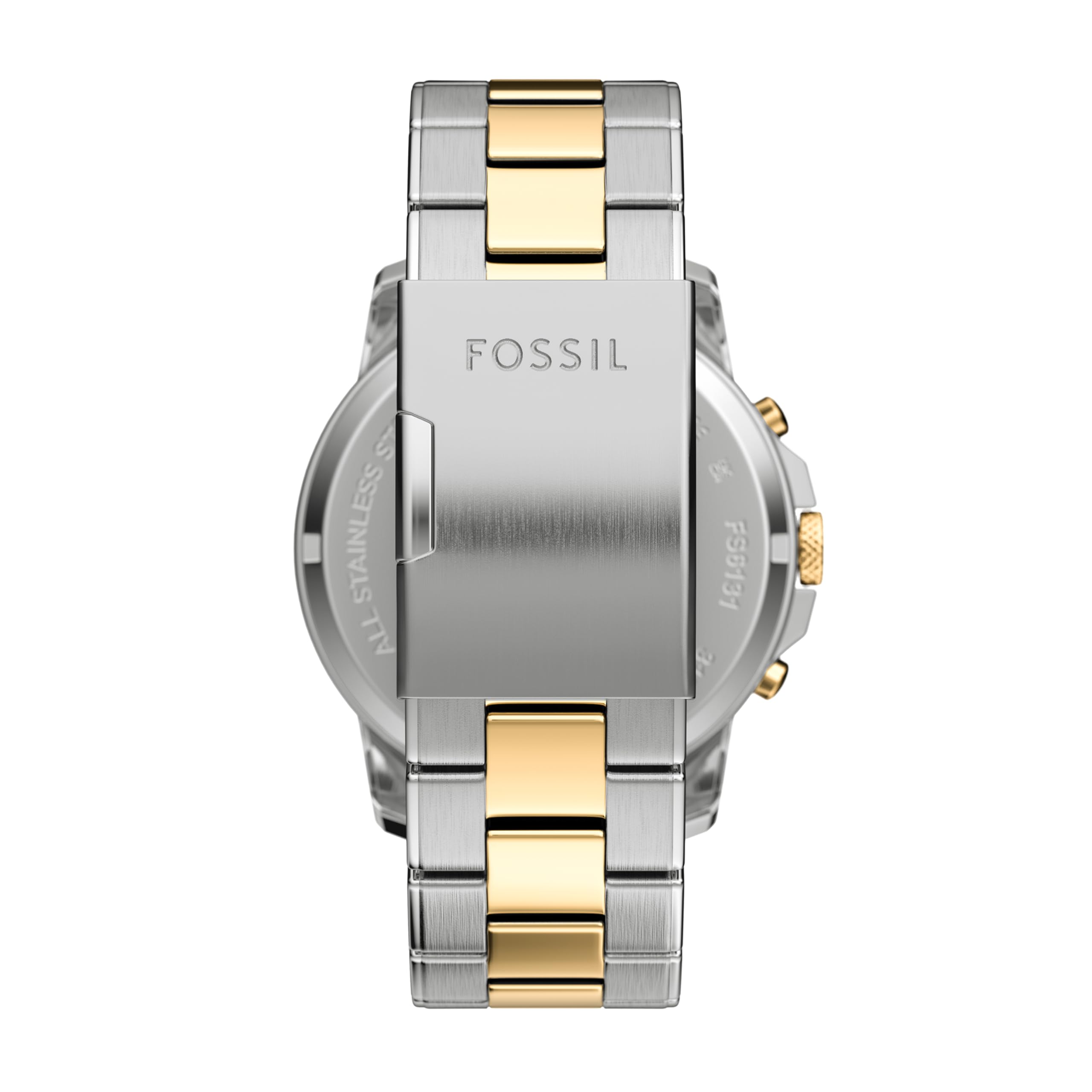 Fossil Hombres Grant Acero Inoxidable Cuarzo cronógrafo Reloj